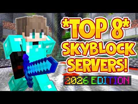 TOP 8 SKYBLOCK SERVERS *SPRING* EDITION | Bedrock & JAVA BEST Skyblock | 1.8/1.19/1.20/BEDROCK