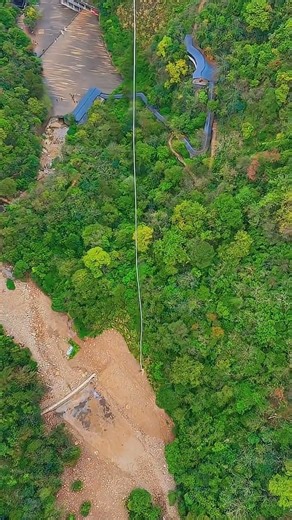 Who can tell me what he said at last_ #travel #nature #zipline