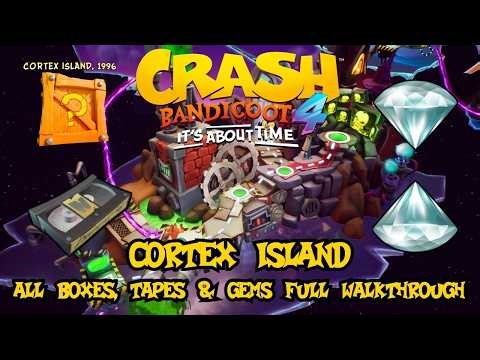 Cortex Island 100% Full Walkthrough. Crash Bandicoot 4 It's About Time