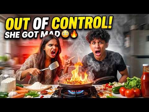 Cooking with My GF LIVE ❤️🔥 This Got OUT OF CONTROL… (She Got MAD 😳🍳)