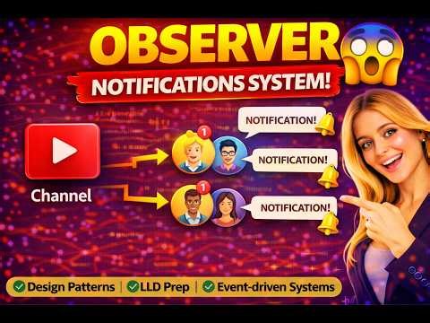 Observer Pattern Explained 🔥 | How Notifications Actually Work!