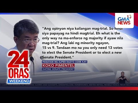 Senate “coup” possible if VP impeachment trial proceeds—ex-SP Pimentel | 24 Oras Weekend