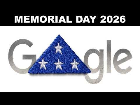 Memorial Day 2026 Google Doodle Honoring those who sacrificed