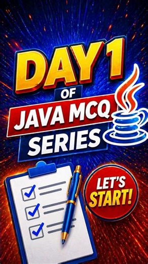 Java MCQ Challenge Day 1 🚀 | Don’t Forget to Subscribe! #java #coding #mcq