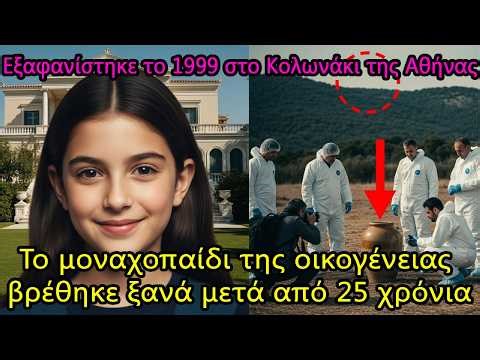 Χάθηκε το 1999 στο Κολωνάκι — μοναχοπαίδι, βρέθηκε έπειτα από 25 χρόνια!