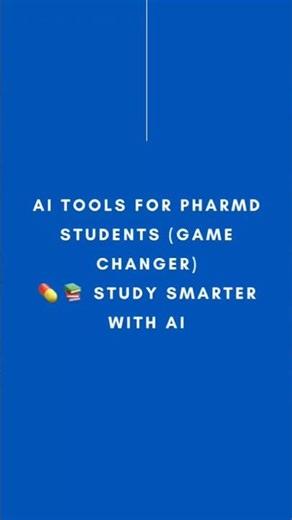AI tools are changing pharmacy education forever 🔥 PharmD students must watch this! 💊📚#pharmdian