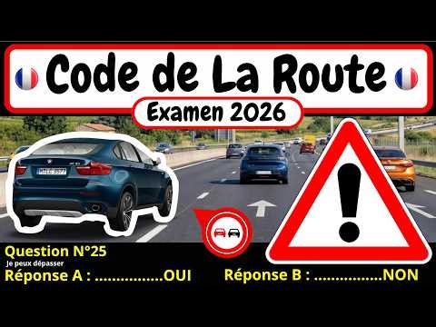 ✅ TEST GRATUIT DU CODE DE LA ROUTE 2026 🚗 273