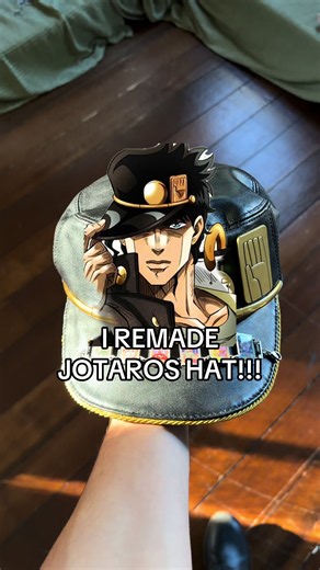 Jojat (Jojo hat) is finally here!! Our take is a more luxury version and I think we nailed it! #jojos #jojosbizarreadventure #anime #animemerch #jotarokujo