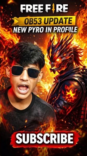 Day :- 65 ( Free Fire OB53 Update New Pyro In Profile 🐒)