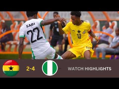 GHANA VS NIGERIA(2-4)-AFCON U20 QUALIFIERS-GOALS&HIGHLIGHTS
