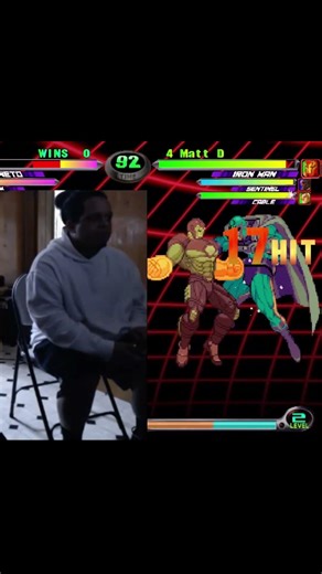 MvC2: Matt D - Iron Man Full Solo A2G to NJ Infinite on Pad .:4.10.26:.