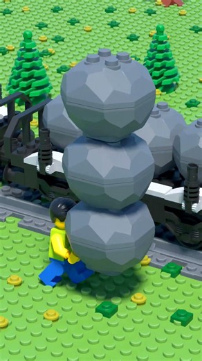 LEGO TRAIN vs TSUNAMI - Epic Ride Fail #shorts