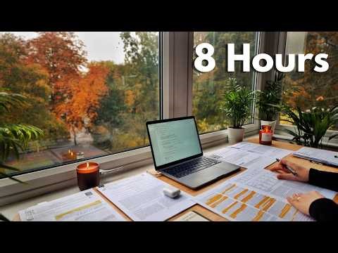 12-Hour LIVE Study With Me 🎓 | Cozy UK Ambience |50/10 Pomodoro Timer | Deep Work Mode