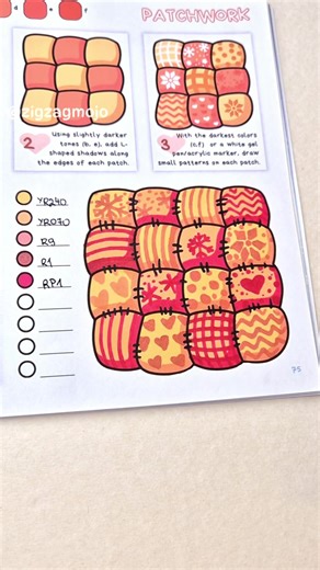 How to Color a Patchwork Blanket for Christmas