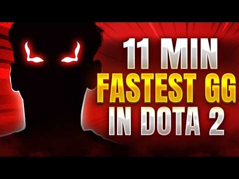11 MIN FASTEST GG in DOTA 2 HISTORY?! Falcons vs Vici Gaming