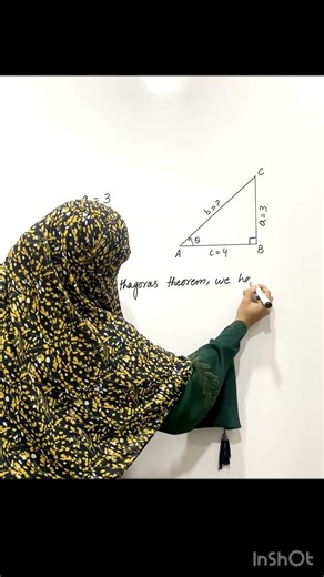Find third side of right angled triangle bu Pythagoras theorem #basicproblems #shorts