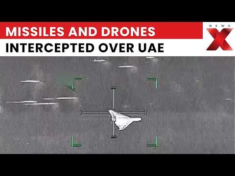 Sky Explodes Over United Arab Emirates As Missiles Are Destroyed Mid Air Tonight | NewsX