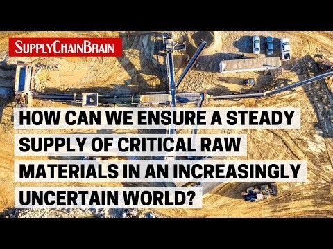 How can we ensure a steady supply of critical raw materials in an increasingly uncertain world?