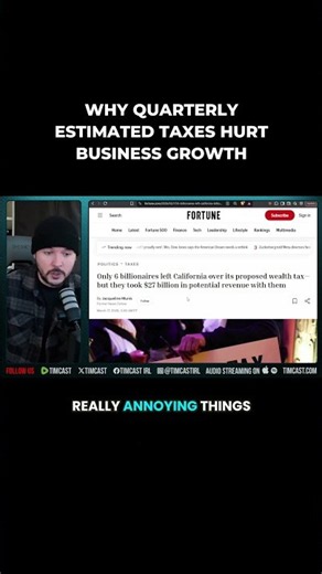 Tim Pool On How Taxes Punish Small Businesses