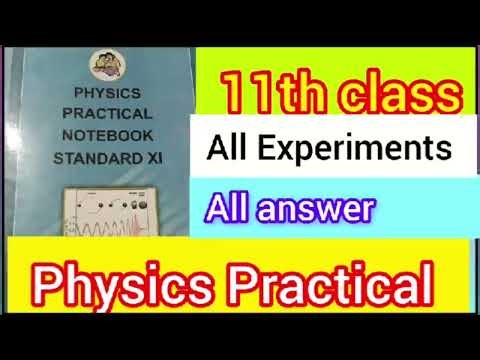 11th Physics Practical All Solutions | Experiments + Activities Full Answers | Complete Guide