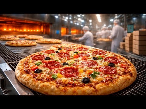 How Pizza Is Made | Pizza Factory Tour | Full Process