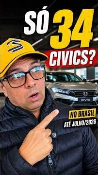 Honda Civic vende apenas 34 unidades em 2026 #honda #civic #cars #carros