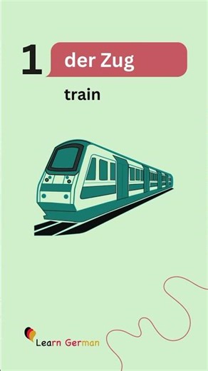 5 German Words a day – am Bahnhof | at the train station | #learngerman | #shorts