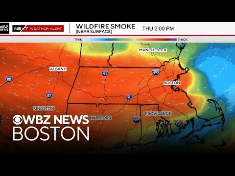 Air quality alert for Boston as Canadian wildfire smoke turn skies yellow