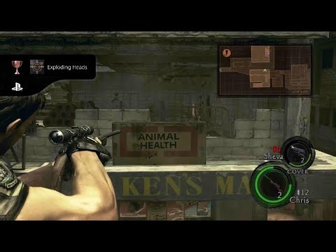 Exploding heads trophy clip