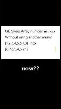 Swap Array in java | learn Ai 2026-27 | DSA In java journey | IT Career | logic use in Python C++ Ai