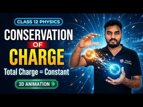 Law of Conservation of Charge | 3D Animation Explanation | Class 12 Physics