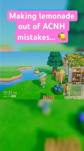 Making Lemonade out of Lemons in ACNH! 🍋✨ #shorts #acnh #animalcrossing