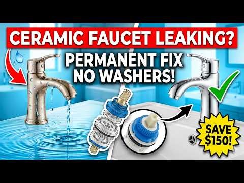 Ceramic Faucet Leaking? Fix It Permanently — No Washers Needed! Easy DIY | Save $150!
