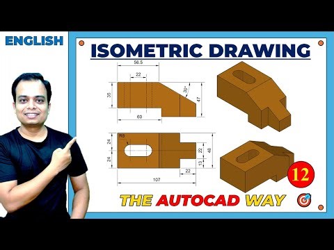 Isometric Views | Problem 12 | Step-by-Step AutoCAD + Manual Method Explained!🔥
