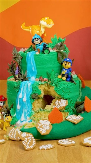 Let's make a dino cake with PAW Patrol!