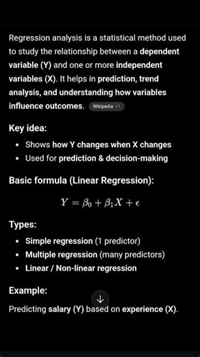 Statistics Simplified: Regression 📈#RegressionAnalysis #Statistics #DataScience #Biostatistics #SPSS