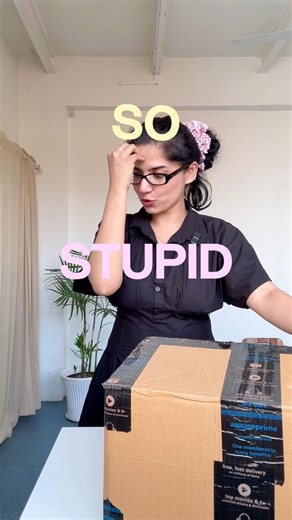 i forgot to open this huge parcel🤐📦