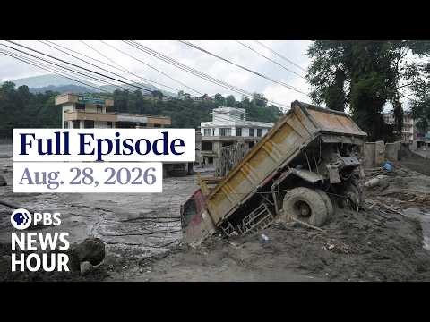 PBS News Hour full episode, Aug. 28, 2026