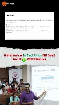 How to Insert Data in SQL | DML Commands | PythonLife