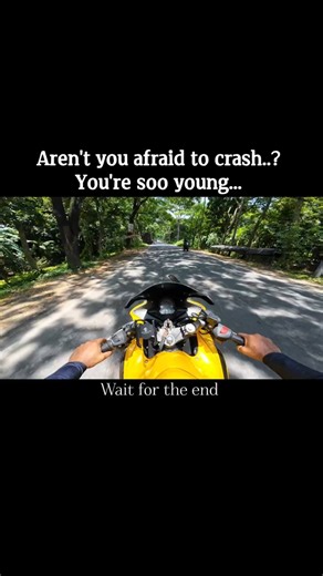 Aren't you afraid to crash...?#shorts #viral #afraid #crash #bike #bikelover #biker #bikevideo