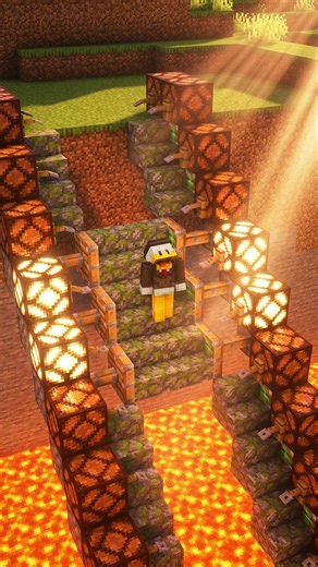 Minecraft Easy Automatic Stair....🤔 (Billie Jean) #minecraft #shorts