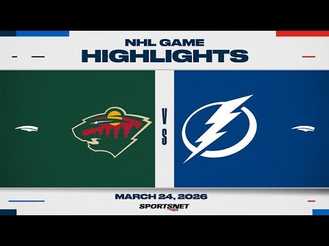 NHL Highlights | Wild vs. Lightning - March 24, 2026