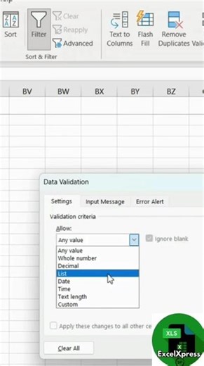How to create Drop Down list in Excel #exceltricks #exceltutorial #dropdown #short #exampreparation