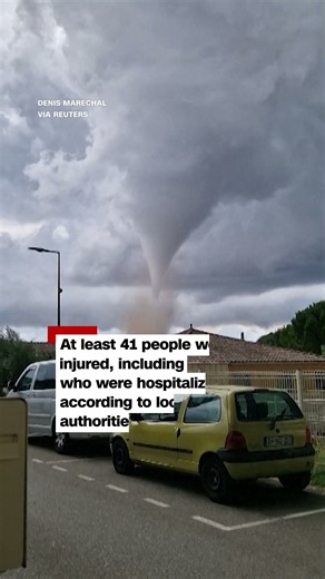 Tornado rips through French village