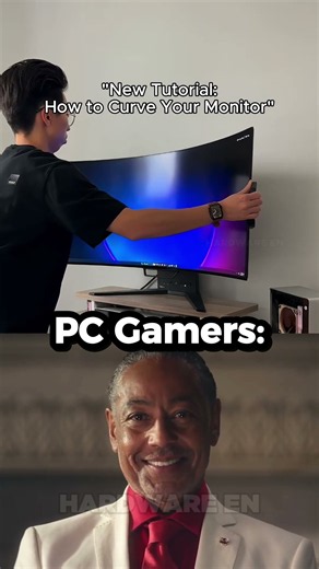 “New Tutorial How to Curve Your Monitor💀” #pcgaming #benchmark #rtx5050 #gtx1080ti
