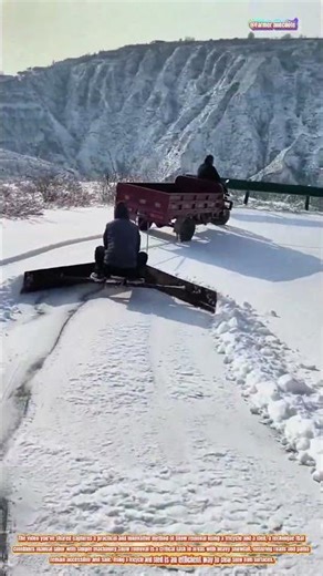 The Art of Snow Removal with a Tricycle and Sled