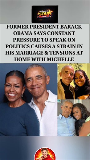 Obama: Political pressure strains marriage with Michelle 😔💔