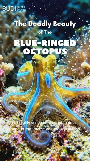 🐙 The Deadly Beauty of the Blue-Ringed Octopus You Must Know #octopus #ocean #wildlife #nature