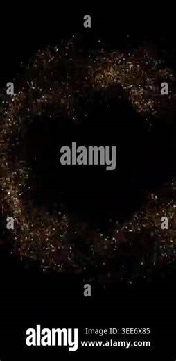 Gold flow glitter smoke particles background, shimmer glow dust light spray. fragrance flow effect magic glitter fluid sparkles gleaming flares Explosion of Bokeh lights. Holiday background. particle Stock Video Footage - Alamy