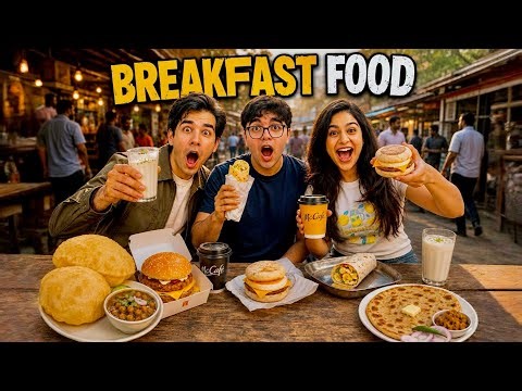 Trying BREAKFAST Food with my Brother & Sister | Rimorav Vlogs